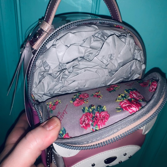 Betsy Johnson OmbrΓ© Pastel Pink & Purple Kitsch Mini Puppy Dog Back Pack! - Picture 7 of 7